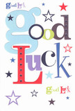There's a spark of celebration in this handpicked good luck card, reminiscent of the welcoming, eclectic vibe found at Shoreditch's weekend markets. Against a pristine white background that accentuates its core message, the words 'Good Luck' are assembled in bold, joyful letters-each a splash of colour straight from the pallete of a local artist. Oversized sky-blue and powdery lilac letters mingle with deep red, playful navy, and earthy moss green, their carefully chosen fonts radiating playfulness and sincerity. Across the scene, stars in an array of shades-dusky indigos, soft lavenders, and energetic lemon-scatter like the twinkle of fairy lights at Boxpark, each one suggesting new adventures and boundless optimism. The card's velvety smooth texture hints at its quality, inviting you to trace its surface as if leafing through freshly arranged flower stems. This design offers more than just words-it's a small keepsake, charged with the belief and encouragement you'd find in a heartfelt bouquet from a local florist. Perfect for any milestone, from a new job in East London's creative quarter to exam season at a nearby university, this card brings the magic of hope into any Shoreditch story.